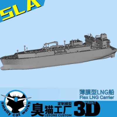3D Printed 1/700/1250/2000 Flex Membrane LNG Gas Carrier Unpainted Model Kit！