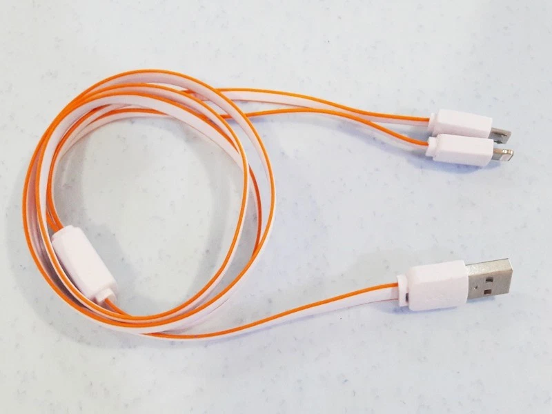 2 in 1 Micro USB Mobile Data Charging Cable iPhone Samsung Android - Image 2 of 3