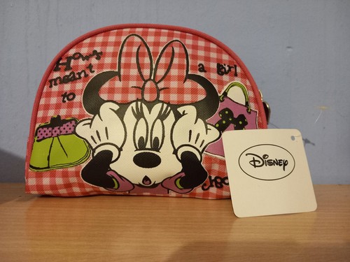 set x2 pochette e bag viaggio disney minnie rosa scacchi - Foto 7 di 9