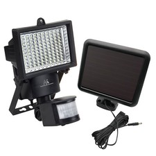 Solar Floodlight Lamp LED Spotlight Motion Sensor Wall Mount Dusk to Dawn IP44