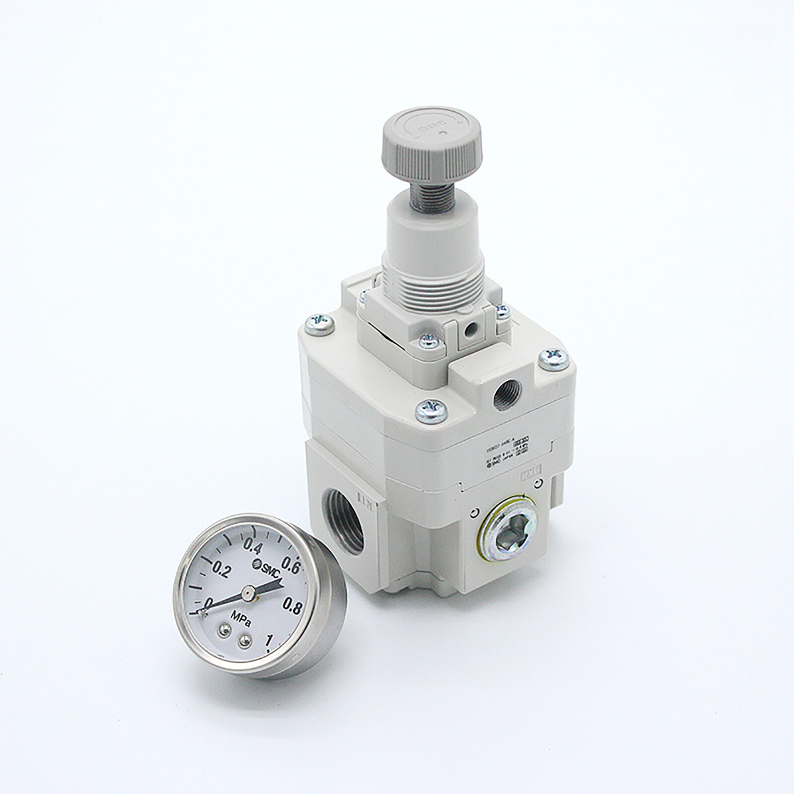 SMC IR2010-02BG Precision Air Regulator, Pressure Relief Valve, Riser Knob New