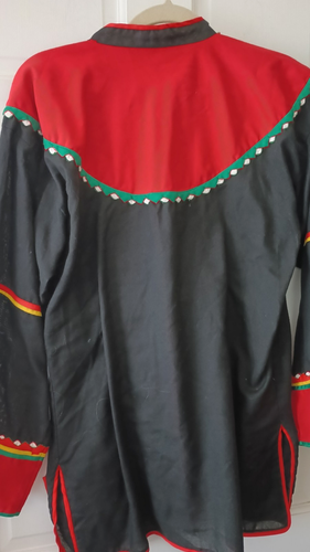 Chaqueta De Colección Años 70 Asiática Arte Popular Patrón Audaz Colorido Estilo John Fowler Tailandia - Imagen 6 de 10