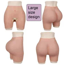 Silicone Fake Hip Panties Plump Hip Lift Crossdresser Hip Shaping Pants Cosplay