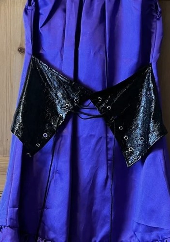 Fancy Dress Womens Purple Sexy Witch Costume Halloween Christmas Party Small - Picture 5 of 7