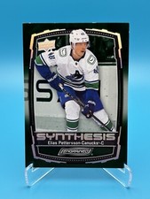2023-24 UD Engrained Elias Pettersson Synthesis Green #S-26 Vancouver Canucks