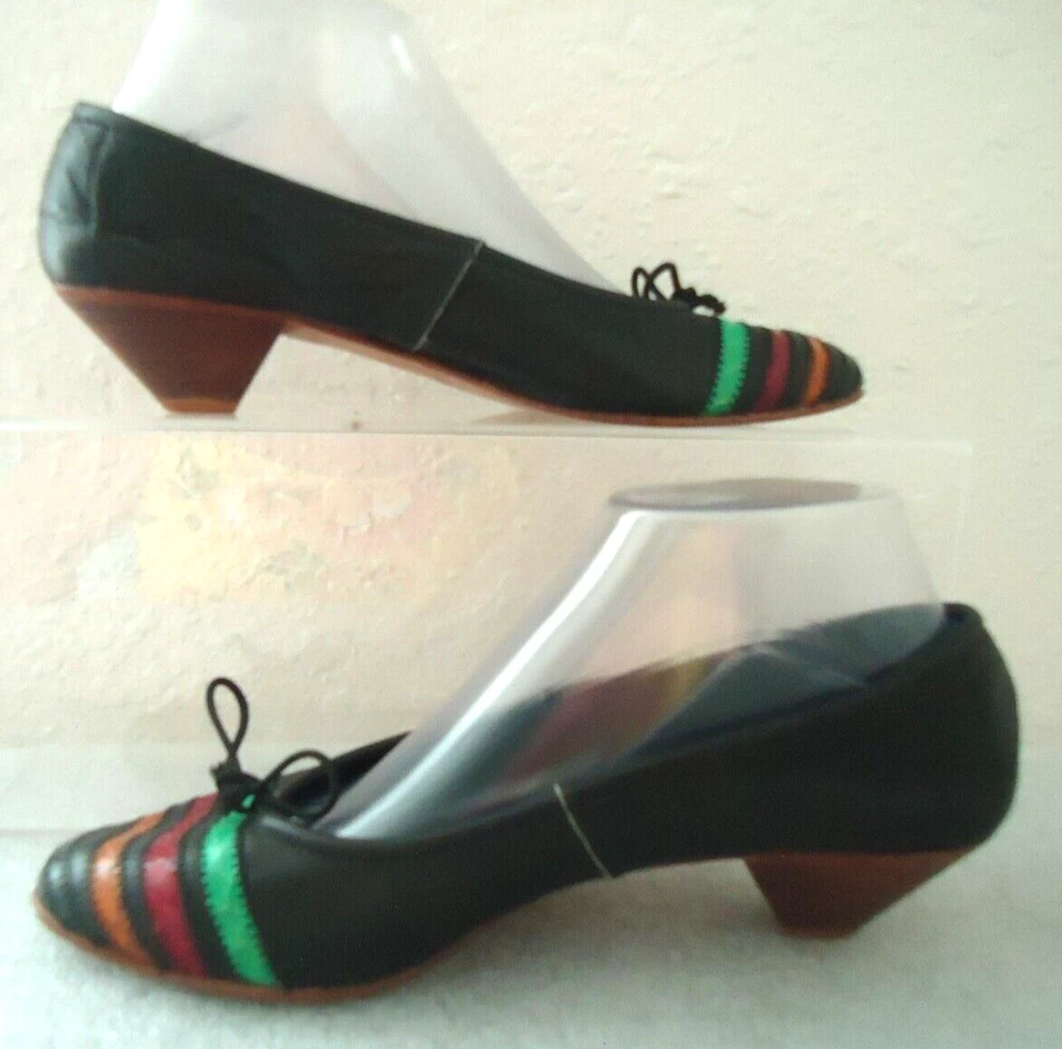 Zapatos de salón negros para mujer Fornarina Italia talla 9/39 #G-1 Foto 4 de 4