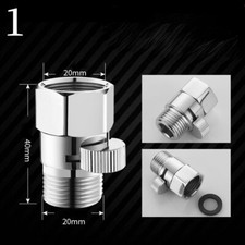 Straight Brass Shower Shut-off Throttle Head Valve Water Flow Regulator Control