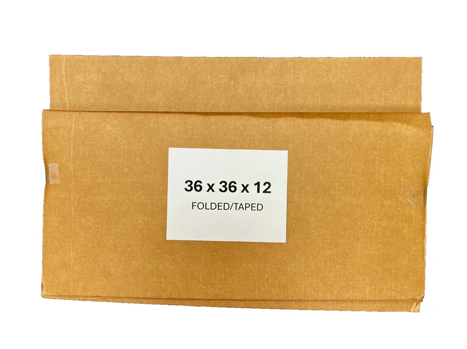 36" x 36" x 12" CARDBOARD BOX - 200lb - SINGLE BOX - Image 3 of 4
