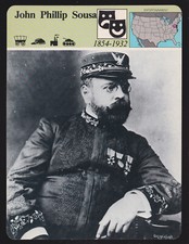 JOHN PHILLIP SOUSA Bandleader March King 1980 PANARIZON STORY OF AMERICA CARD