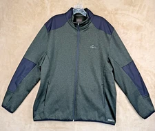 Greg Norman Jacket Mens L Green Black Tasso Elba Hydrotech Golf Outdoor Athletic