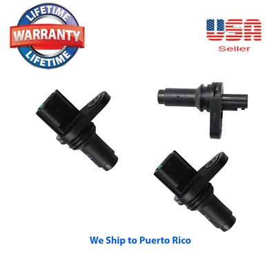 (SET OF 3) 2 Camshaft Position Sensor (CMP) & crankshaft Fit: Nissan & Infiniti - Image 1 of 4