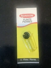  6 Packs of 6 Ronson FLINTs Stones Dispenser Card Lighter Replacement Flint (36)