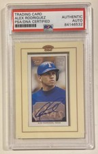 2002 Topps T-206 Alex Rodriguez AROD Signed Baseball Card Certified PSA/DNA Auto
