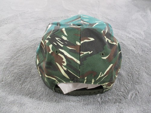 Vintage Otto Cap Camo Hat Green Snapback Adjustable Heavy Fade Blank NWOT - Picture 6 of 9