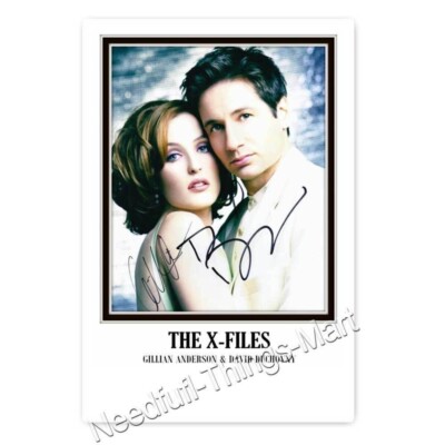 Akte X  David Duchovny & Gillian Anderson Mulder & Scully Autogrammfoto [AK2]