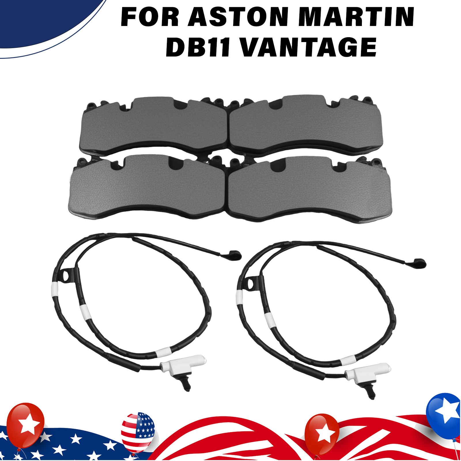 For Aston Martin DB11 Vantage Front Brake pads W/Sensors HY532D007BC HY532L507AA