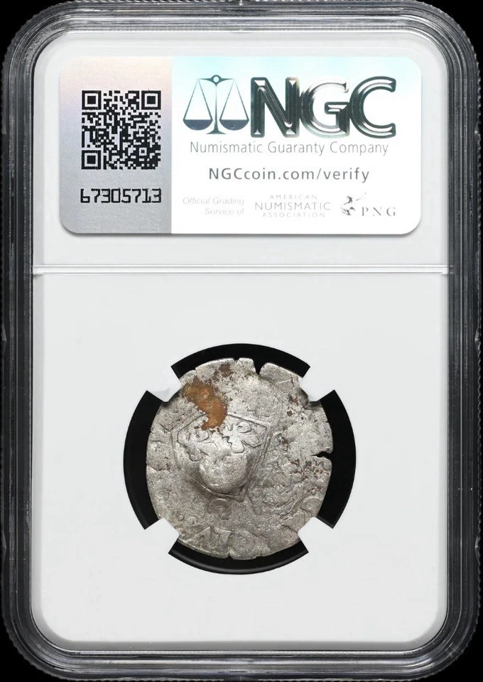 1640 France American Colonies French SILVER 15D 15 Deniers Colonial Coin, NGC VF - Image 4 of 4