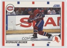 1990-91 Score Stephane Richer #75 0i6