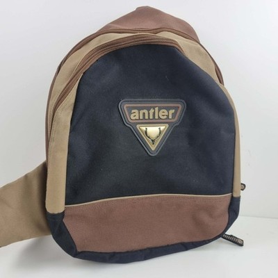Geweih braun & schwarz Umhängetasche einzelner Riemen Rücken/Vordertasche