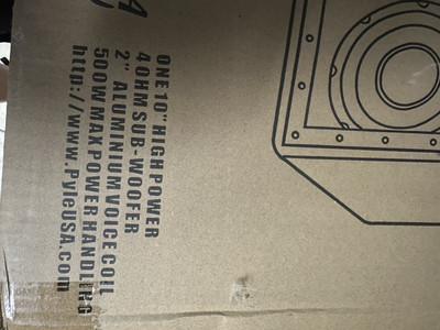 10 Subwoofer Pyle Pro-PADH1079 10 Pulgadas 500w Vu00edas Altavoz