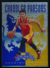 2012-13 Panini Crusade Chandler Parsons #52 Blue & Gold Prizm Rookie