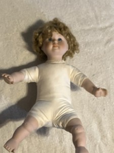 Haunted Paranormal 13" Seymour Mann Doll Lilly positive taps feet found in attic