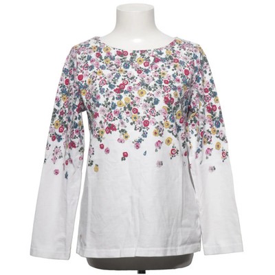 Joules, Langarmshirt, Größe: 42, Weiß/Mehrfarbig, Baumwolle, Blumen, Damen #CdP