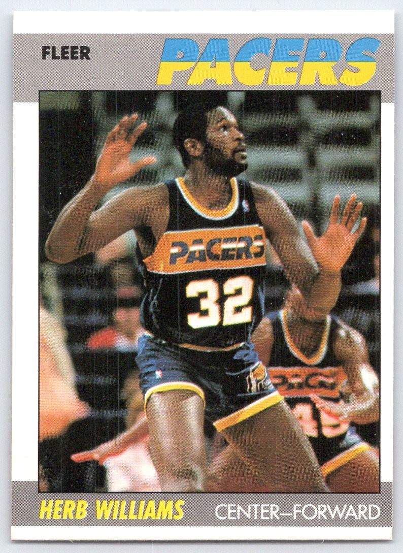 1987-88 Fleer #121 Herb Williams Indiana Pacers