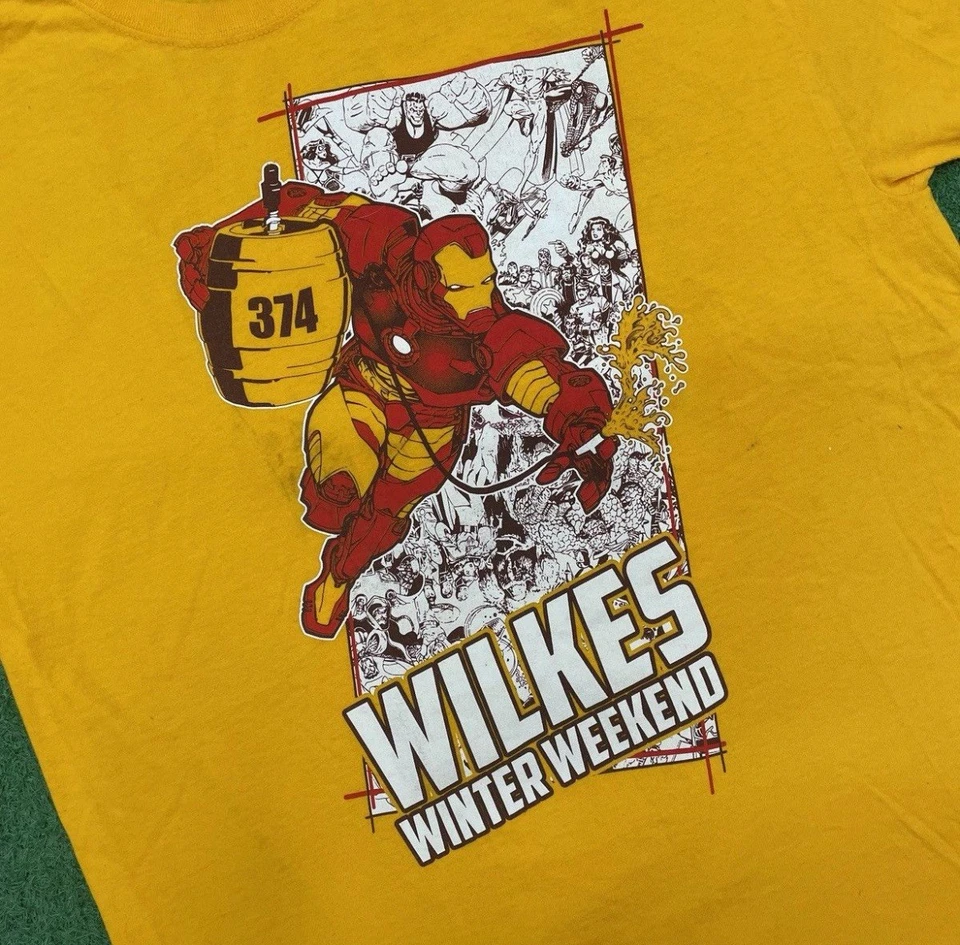 Camiseta gráfica vintage Marvel Iron Man talla: L Foto 2 de 4