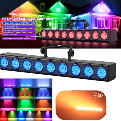 90W 9LED Wall Wash Bar Light Show Party Disco Show Halloween Lighting KTV