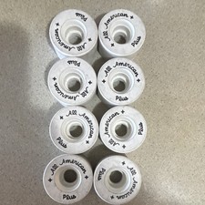 Sure-Grip All American Plus Roller Skate Wheels White Set of 8
