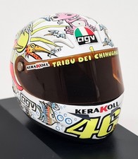 Minichamps 1/8 Valentino Rossi Valencia 2005 AGV Moto GP Crash Helmet + Case