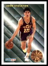 John Stockton / Clyde Drexler 1991-92   NBA READ FREE SHIPPING AutographDen