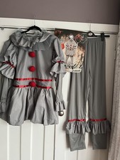 Mens size S pennywise  the dancing clown halloween fancydress costume 2