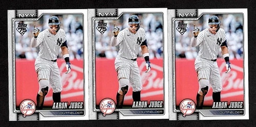2026 Topps Series 1 - Aaron Judge #1 - New York Yankees - (3) BASE CARD LOT