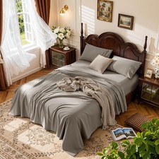 1000 Thread Count 100 Egyptian Cotton Sheets Set King Size, 4 Piece Sets Bed
