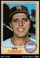 1968 Topps #143 Pete Cimino * Angels COMMON VARIATION 4 - VG/EX