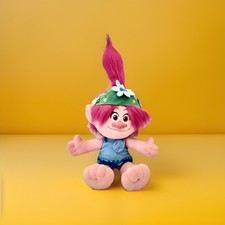 Dream Works Movie Trolls World Tour Poppy Doll Stuffed Plush Toy 20" Pink Hair