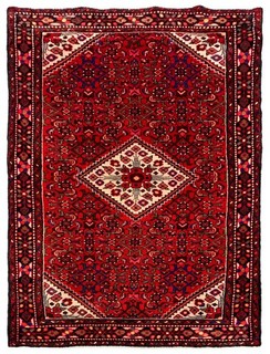 Amazing Hand Knotted Vintage Tribal Hamidoun Wool Area Rug 7 x 4 Ft