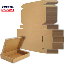 6X4X1 Inches Small Shipping Boxes Set of 50 Brown Mailer Corrugated Cardboard B