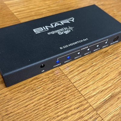 Binary 5-Input 1-Output HDMI Switcher  B-220-HDSWTCH-5x1