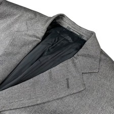 Ermenegildo Zegna Men's Silk/Wool Blazer Gray Herringbone 42R US 54 EU
