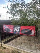 Produktbild - Garage Banner BMW E39 180x45 cm – BMW, Audi, Mercedes, VW, Subaru – Deko
