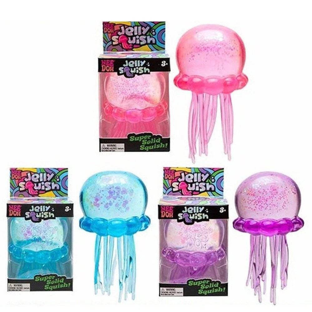NeeDoh Jellyfish Jelly Squish Stress Toy Fidget Sensory Squeeze Squishy Toy USA