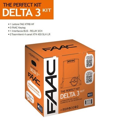 FAAC DELTA 3 KIT 230V PERFECT 105918 Sliding Gate Automation Kit 900kg