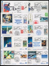 Collection 10 FDC “Lancements V41 à V50 Fusée Ariane - Kourou, Guyane 1991-1992“