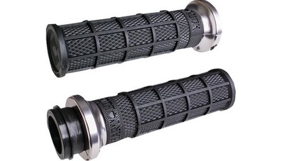 ODI Hart-Luck Signature Lock-On Grips 1'' Black/Silver #V31HCW-BB-S