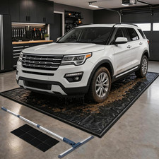 7'9"X18' Garage Floor Mat for under Car, Heavy Duty PVC Spill Pad
