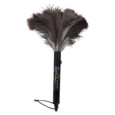 Aldwin Ostrich Feather Duster Retractable 1 Pack,16 inch Genuine Fluffy Natural