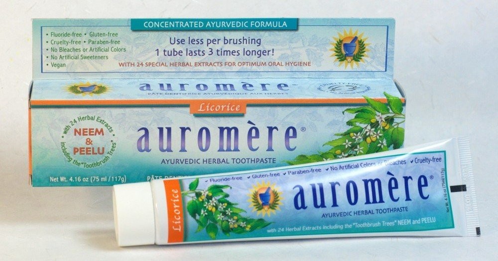 Зубная паста Auromere Ayurvedic Products - Original Licorice Herbal 416 унции пасты 2290₽